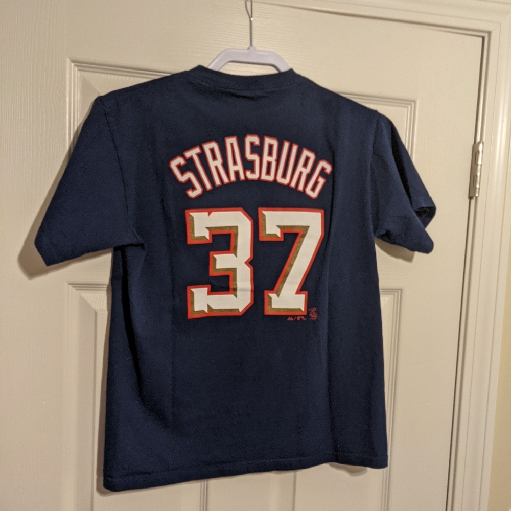 Majestic boys Washington Nationals Stephen Strasburg short sleeve t shirt